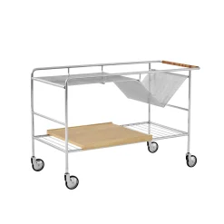 &tradition Ablage Alima Nds1 Silber Metall / 90 X 42 X H 60 Cm - Eiche - Verchromt Discount