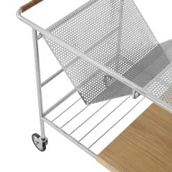 &tradition Ablage Alima Nds1 Silber Metall / 90 X 42 X H 60 Cm - Eiche - Verchromt Discount