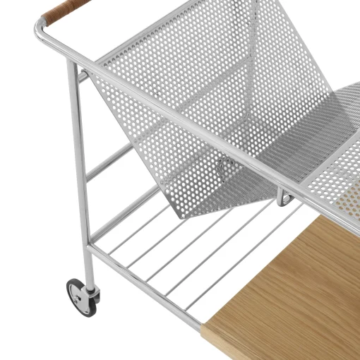 &tradition Ablage Alima Nds1 Silber Metall / 90 X 42 X H 60 Cm - Eiche - Verchromt Discount