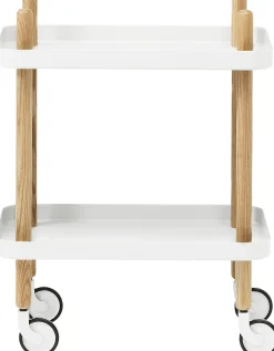 Normann Copenhagen Ablage Block Metall/ Auf Rollen - Weis Cheap