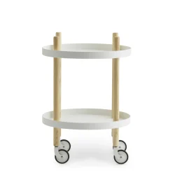 Normann Copenhagen Ablage Block Metallholz Natur / O 45 Cm - Holz Natur - Weis Store