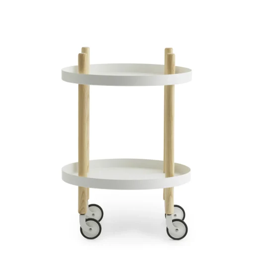 Normann Copenhagen Ablage Block Metallholz Natur / O 45 Cm - Holz Natur - Weis Store