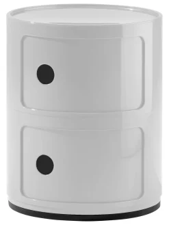 Kartell Ablage Componibili Plastikmaterial Weis - Weis Glanzend Flash Sale