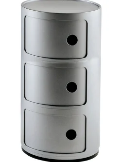 Kartell Ablage Componibili Plastikmaterial Grau - Silber Best