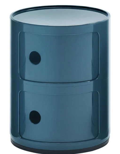 Kartell Ablage Componibili Plastikmaterial Blau / 2 Facher - H 40 Cm - Petrolblau Clearance