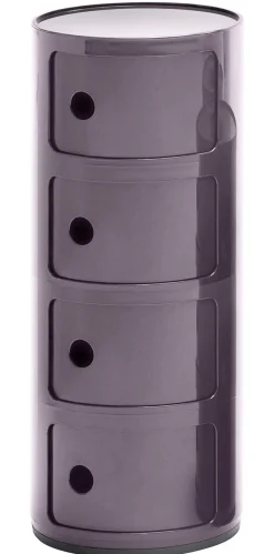 Kartell Ablage Componibili Plastikmaterial/ 4 Facher - H 77 Cm - Violett Store