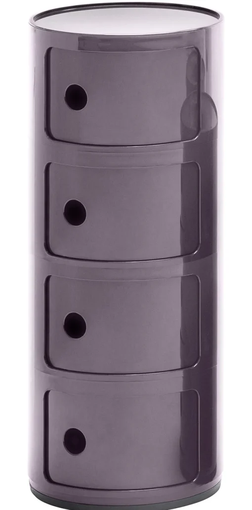 Kartell Ablage Componibili Plastikmaterial/ 4 Facher - H 77 Cm - Violett Store
