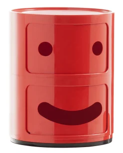Kartell Ablage Componibili Smile N°1 Plastikmaterial / 2 Schubladen - H 40 Cm - Rot Fashion