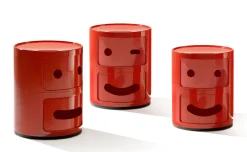 Kartell Ablage Componibili Smile N°1 Plastikmaterial / 2 Schubladen - H 40 Cm - Rot Fashion