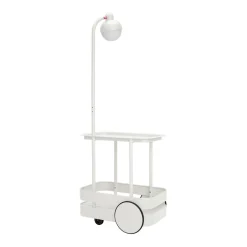 Fatboy Ablage Jolly Trolley Metall Grau Metall Grau / Schnurloslampe Ladefunktion Uber Usb - 78 X 55 X H 200 Cm - Hellgrau Fashion