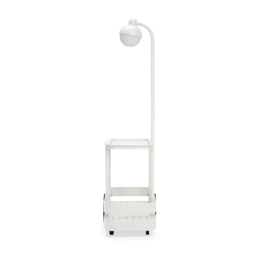 Fatboy Ablage Jolly Trolley Metall Grau Metall Grau / Schnurloslampe Ladefunktion Uber Usb - 78 X 55 X H 200 Cm - Hellgrau Fashion