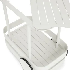 Fatboy Ablage Jolly Trolley Metall Grau Metall Grau / Schnurloslampe Ladefunktion Uber Usb - 78 X 55 X H 200 Cm - Hellgrau Fashion