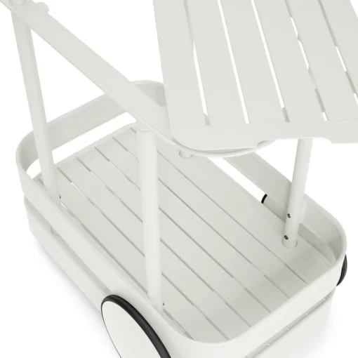 Fatboy Ablage Jolly Trolley Metall Grau Metall Grau / Schnurloslampe Ladefunktion Uber Usb - 78 X 55 X H 200 Cm - Hellgrau Fashion