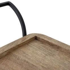 Bloomingville Ablage Ling Holz Natur / 3 Abnehmbare Tabletts Aus Mangoholz - - Holz Natur - Schwarz Sale