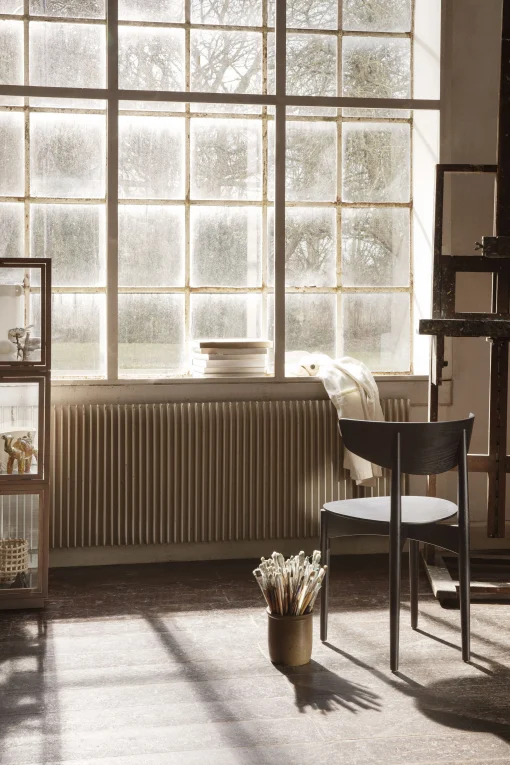 Ferm Living Ablage Miru Glas Holz Natur / 40 X 40 X H 42 Cm - Glas & Eiche - Eiche Hell - Transparent Best
