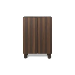 Ferm Living Ablage Post Holz Natur / L 92 X H 134 Cm -  Handgefertigte Einlegearbeiten - Geraucherte Eiche Fashion