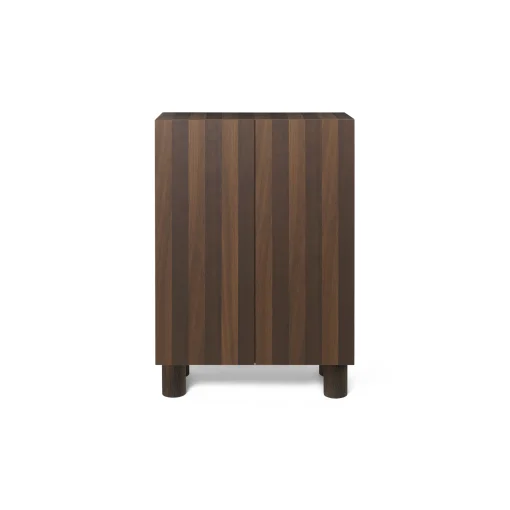 Ferm Living Ablage Post Holz Natur / L 92 X H 134 Cm -  Handgefertigte Einlegearbeiten - Geraucherte Eiche Fashion