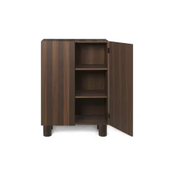 Ferm Living Ablage Post Holz Natur / L 92 X H 134 Cm -  Handgefertigte Einlegearbeiten - Geraucherte Eiche Fashion