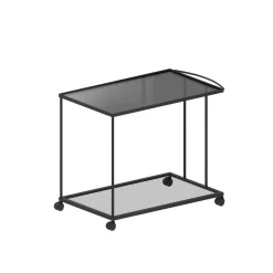 Zeus Ablage Tristano Metall Glas Grau / Glas & Stahl 87 X 50 X H 69 Cm - Grau - Metal Gun Sale