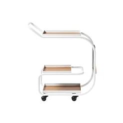 Opinion Ciatti Ablage Zenzero Metall Leder Weis Braun / Metall & Recyclingleder - Braun - Weis Flash Sale