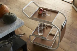 Opinion Ciatti Ablage Zenzero Metall Leder Weis Braun / Metall & Recyclingleder - Braun - Weis Flash Sale