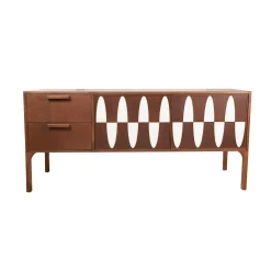 Maison Sarah Lavoine Anrichte Ecailles Holz Natur / L 160 X H 75 Cm - Naturfarben - Nussbaum Best Sale
