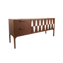 Maison Sarah Lavoine Anrichte Ecailles Holz Natur / L 160 X H 75 Cm - Naturfarben - Nussbaum Best Sale
