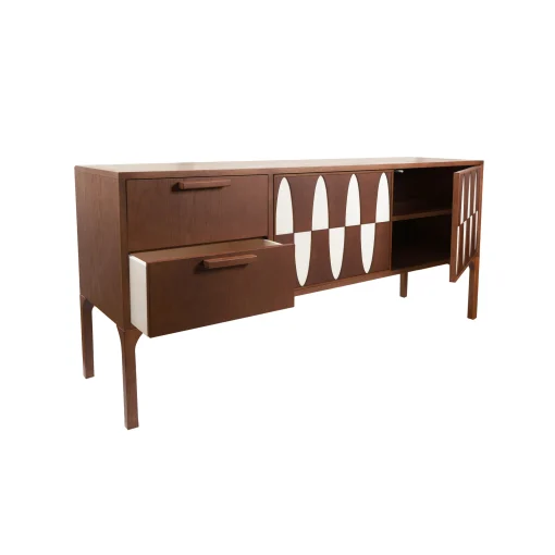 Maison Sarah Lavoine Anrichte Ecailles Holz Natur / L 160 X H 75 Cm - Naturfarben - Nussbaum Best Sale