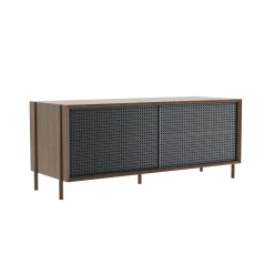 Harto Anrichte Gabin Grau Holz Natur / Tv-Möbel L 122 Cm - Eiche & Metall - Nussbaum - Schiefergrau Flash Sale