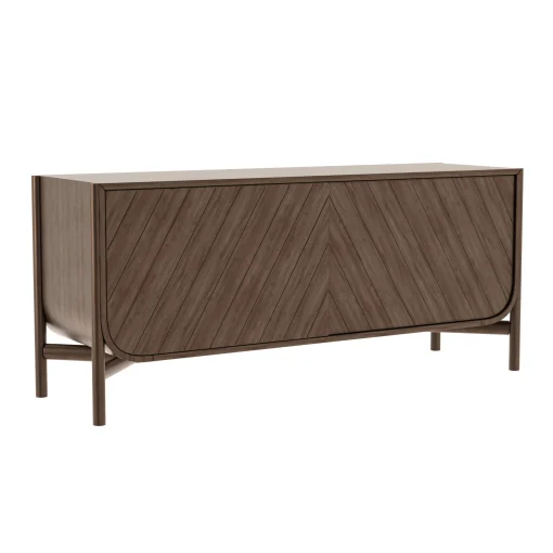 Harto Anrichte Marius Holz Natur / Tv-Möbel L 155 X H 65 Cm - Nussbaum Sale