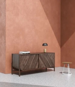 Harto Anrichte Marius Holz Natur / Tv-Möbel L 155 X H 65 Cm - Nussbaum Sale
