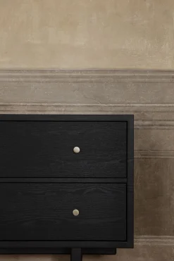 Gubi Anrichte Private Holz Schwarz / L 160 Cm - 4 Schubladen - Braun-Schwarz - Messing Online