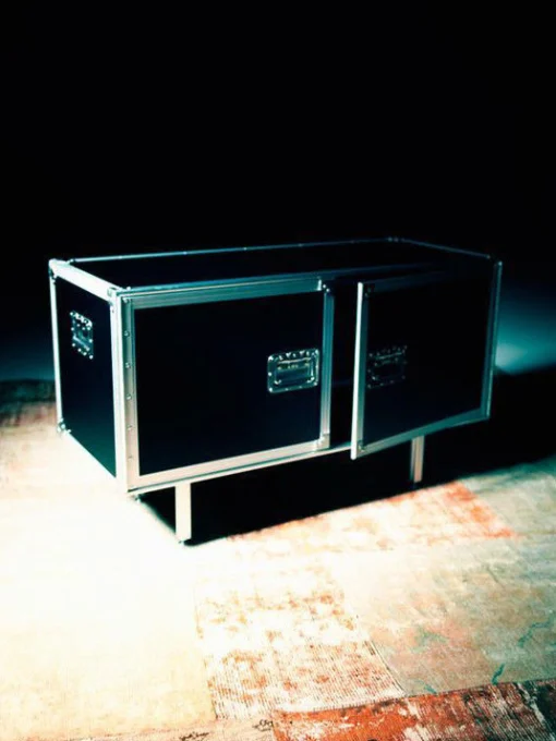 Diesel with Moroso Anrichte Total Flightcase Metall Holzl 120 Cm - Schwarz Store
