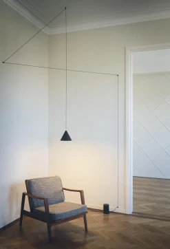 Flos Armlehne  Metall Bodenschalter / Fur Die Hangelampe "String Light" - Schwarz Sale