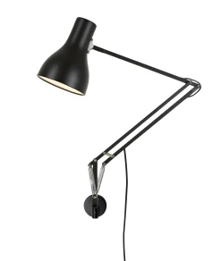 Anglepoise Armlehne  Metall Schwarz / Fur -Lampen - Tiefschwarz Discount
