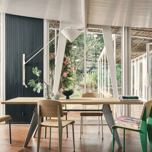 Vitra Armlehne  Textil / Fur Wandleuchten Petite Potence & Potence - Jean Prouve (1947) - Weis Cheap