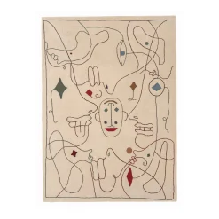 Nanimarquina Außenteppich Silhouette Outdoor Plastikmaterial Bunt Beige / By Jaime Hayon - 170 X 240 Cm / Pet-Recyclingfaser - Beige - Bunt Flash Sale