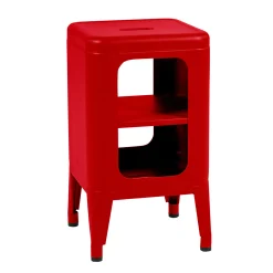 Tolix Aufbewahrungsmöbel Mt 500 Metall/ Hocker - H 54 Cm - Rot Store