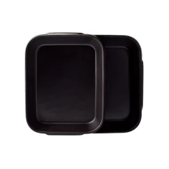 Malle W. Trousseau Auflaufform  Keramik/ 2Er-Set - 26X30 + 21X25Cm / Steinzeug - Schwarz New