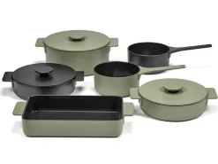 Serax Auflaufform Surface Metall Grun / Emailliert - 38 X 25 Cm - Camogreen Discount