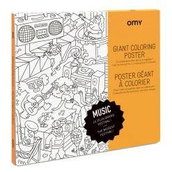 OMY Design & Play Ausmalposter Papierfaser Weis Schwarz / 100 X 70 Cm - Schwarz - Weis Best