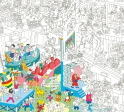 OMY Design & Play Ausmalposter Papierfaser Weis Schwarz / 100 X 70 Cm - Schwarz - Weis Best