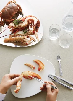 Alessi Austerngabel Colombina Fish Metall - Stahl Hot