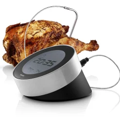 Eva Solo Backofenthermometer Cook 'N Time Schwarz Metall / 3 In 1 - Uhr Und Eieruhr - Metall - Schwarz Sale