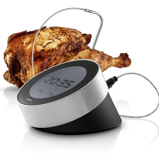 Eva Solo Backofenthermometer Cook 'N Time Schwarz Metall / 3 In 1 - Uhr Und Eieruhr - Metall - Schwarz Sale