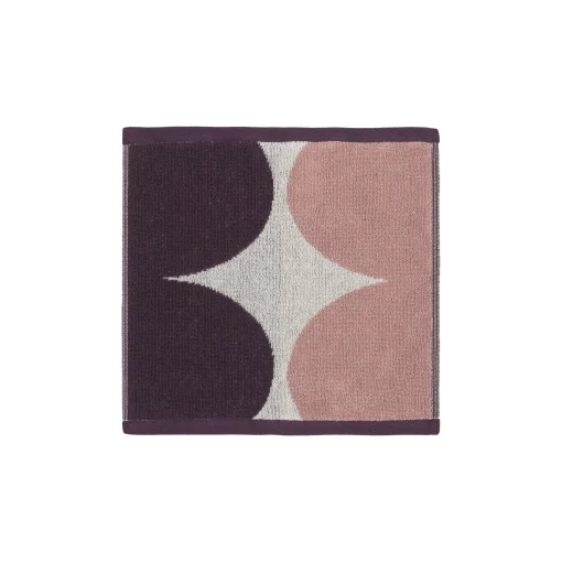 Marimekko Badetuch Harka Textil Rosa Violett / 30 X 30 Cm - Bordeaux - Gebrochen Weis - Rosa Best