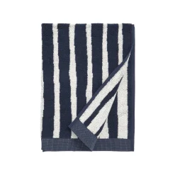 Marimekko Badetuch Kalasaaski Textil Blau / 50 X 70 Cm - Dunkelblau - Gebrochen Weis Discount