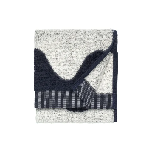 Marimekko Badetuch Lokki Textil Blau / 30 X 50 Cm - Dunkelblau - Gebrochen Weis Discount