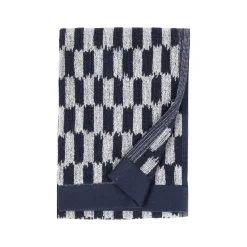 Marimekko Badetuch Piekana Textil Blau / 30 X 50 Cm - Dunkelblau - Gebrochen Weis Shop