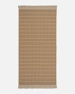 Marimekko Badetuch Tiiliskivi Textil Braun Beige / 70 X 150 Cm - Braun - Gebrochen Weis Outlet
